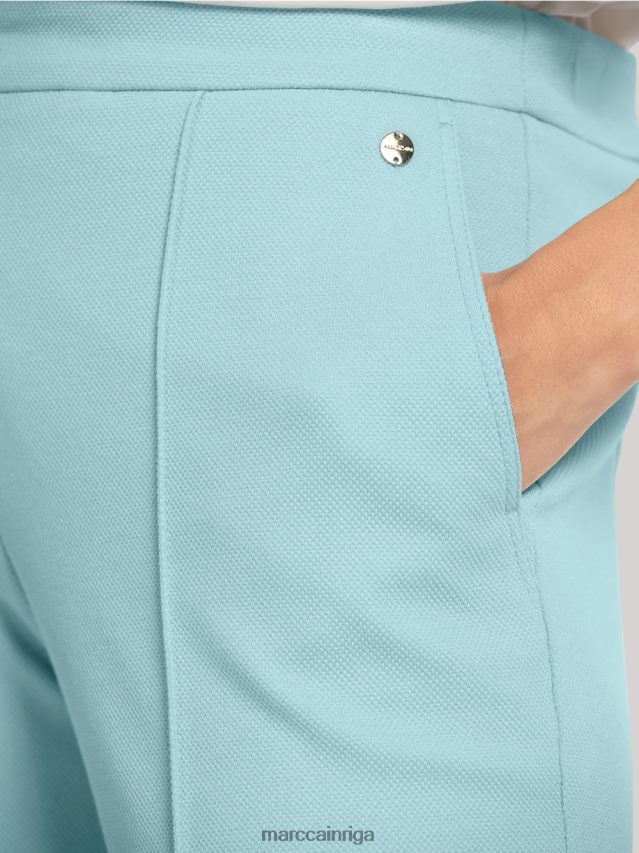 apģērbs atmosfēras zils VRBHXD733 Marc Cain bikses ar platu kāju