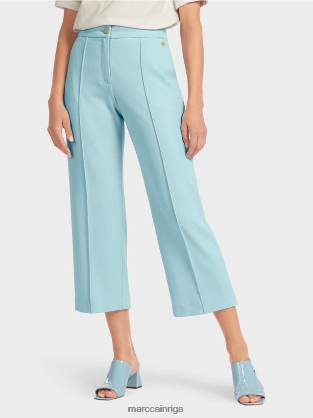 apģērbs atmosfēras zils VRBHXD733 Marc Cain bikses ar platu kāju