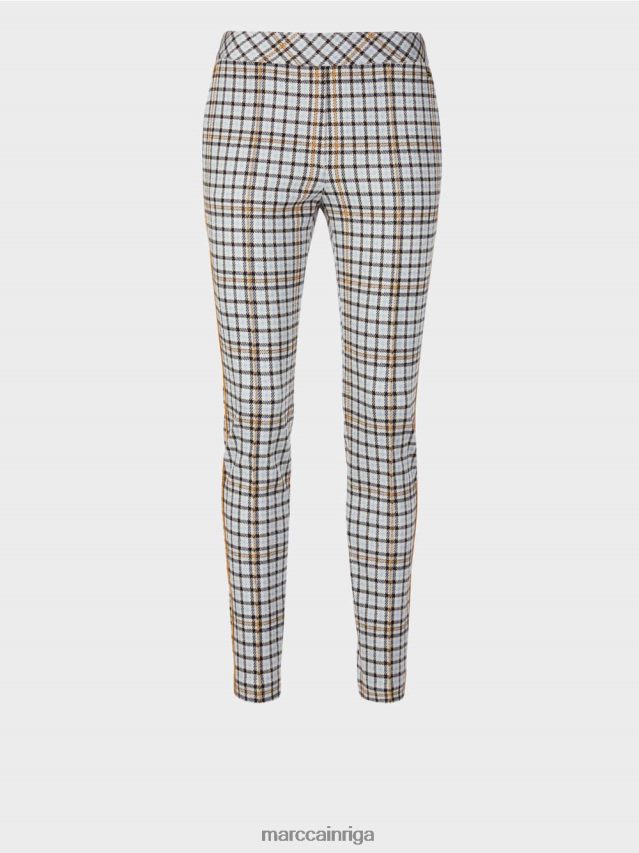 apģērbs atmosfēras zils VRBHXD735 Marc Cain pārbaudītas bikses ar sānu caurulēm