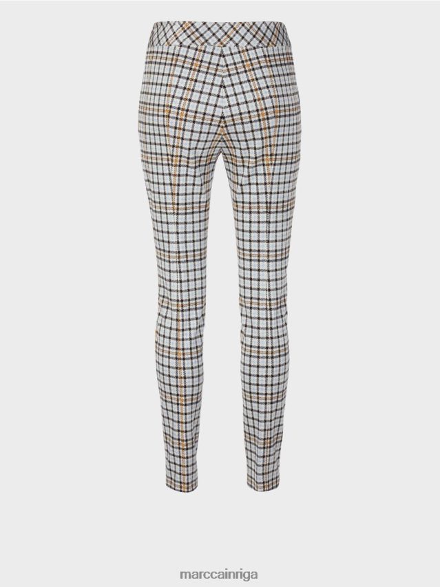 apģērbs atmosfēras zils VRBHXD735 Marc Cain pārbaudītas bikses ar sānu caurulēm