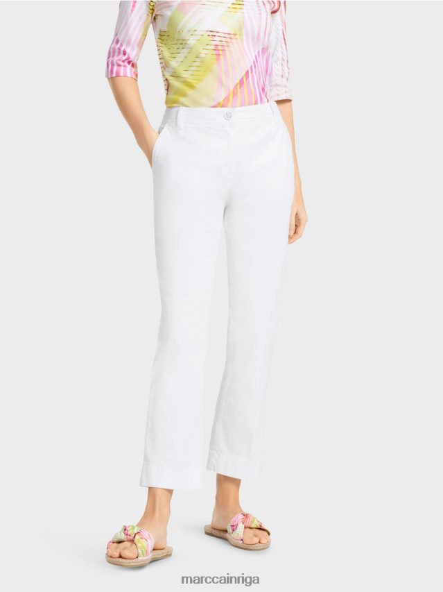 apģērbs balts VRBHXD623 Marc Cain sportiskas \"pārdomāt kopā\" ​​bikses