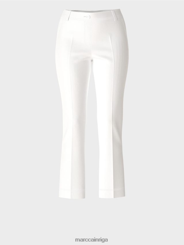 apģērbs balts VRBHXD623 Marc Cain sportiskas \"pārdomāt kopā\" ​​bikses