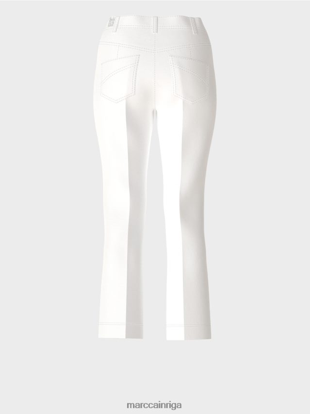 apģērbs balts VRBHXD623 Marc Cain sportiskas \"pārdomāt kopā\" ​​bikses