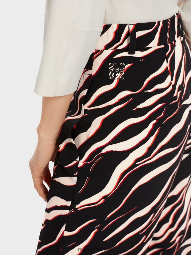 apģērbs campari VRBHXD541 Marc Cain platas wukari bikses ar leo apdruku