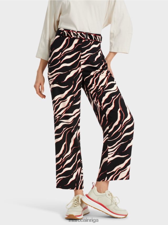 apģērbs campari VRBHXD541 Marc Cain platas wukari bikses ar leo apdruku