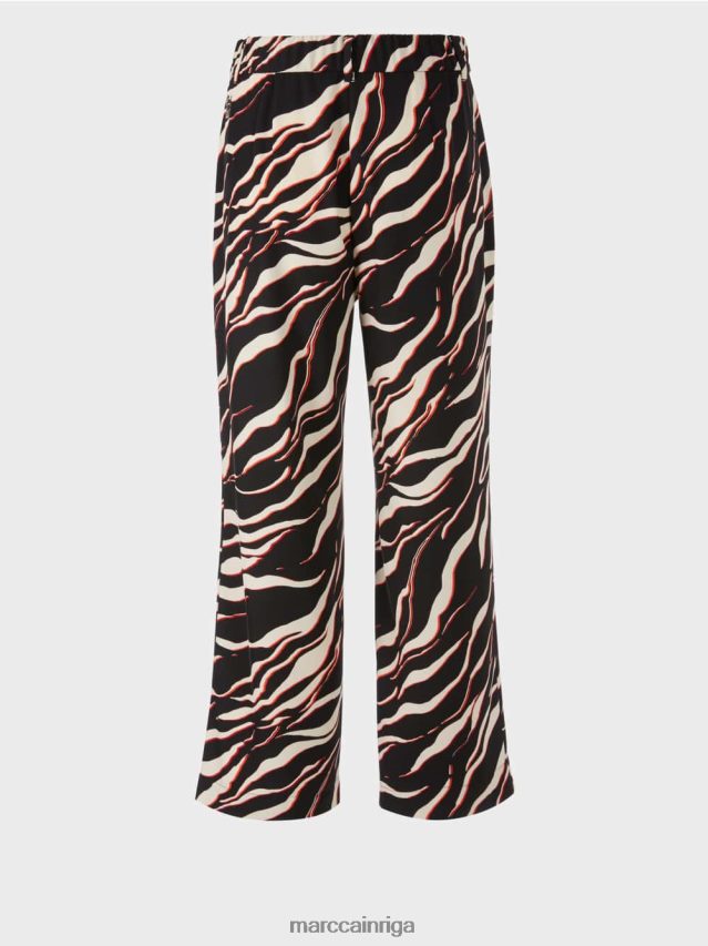 apģērbs campari VRBHXD541 Marc Cain platas wukari bikses ar leo apdruku