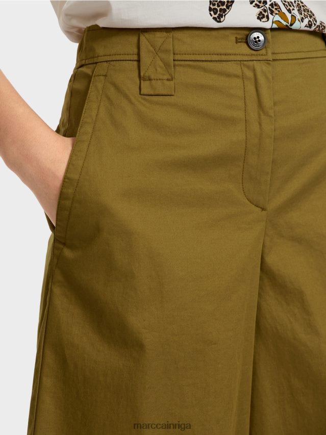 apģērbs dzeltena olīva VRBHXD707 Marc Cain \"pārdomāt kopā\" ​​šorti