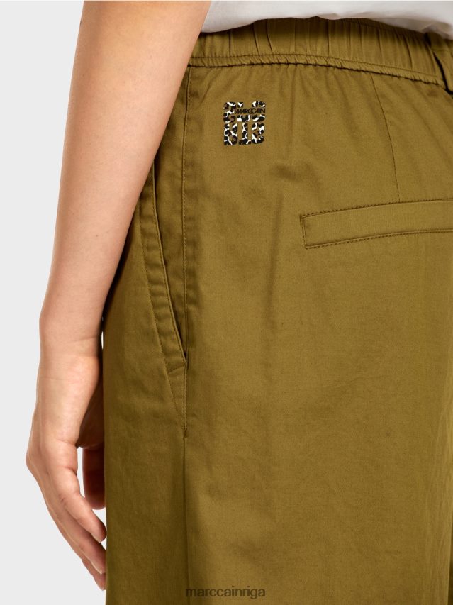 apģērbs dzeltena olīva VRBHXD707 Marc Cain \"pārdomāt kopā\" ​​šorti