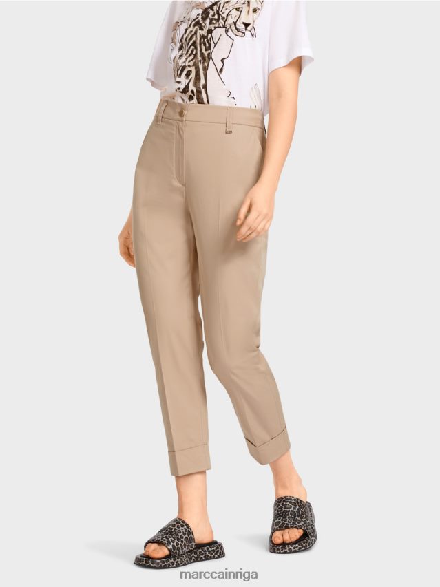apģērbs dziļas smiltis VRBHXD664 Marc Cain franca bikses ar kroku un aproci