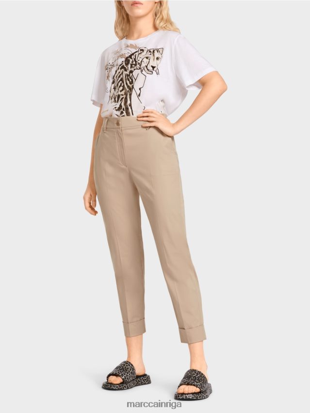 apģērbs dziļas smiltis VRBHXD664 Marc Cain franca bikses ar kroku un aproci