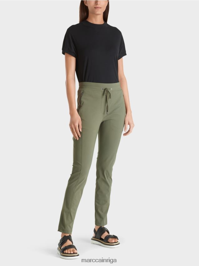 apģērbs dziļi džungļi VRBHXD727 Marc Cain ribera elastīga auduma bikses