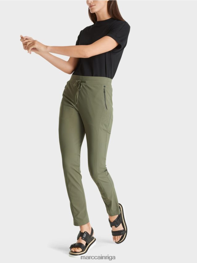 apģērbs dziļi džungļi VRBHXD727 Marc Cain ribera elastīga auduma bikses