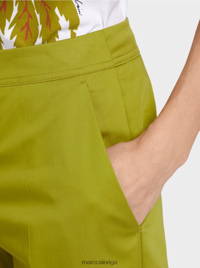 apģērbs dziļi olīvzaļa VRBHXD634 Marc Cain čino stila bikses