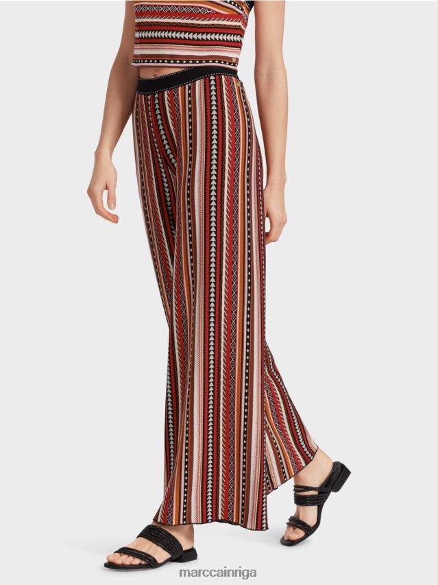 apģērbs dziļi sarkans VRBHXD605 Marc Cain bikses \"adītas Vācijā\"