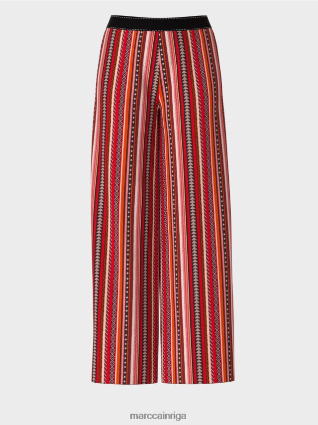 apģērbs dziļi sarkans VRBHXD605 Marc Cain bikses \"adītas Vācijā\"