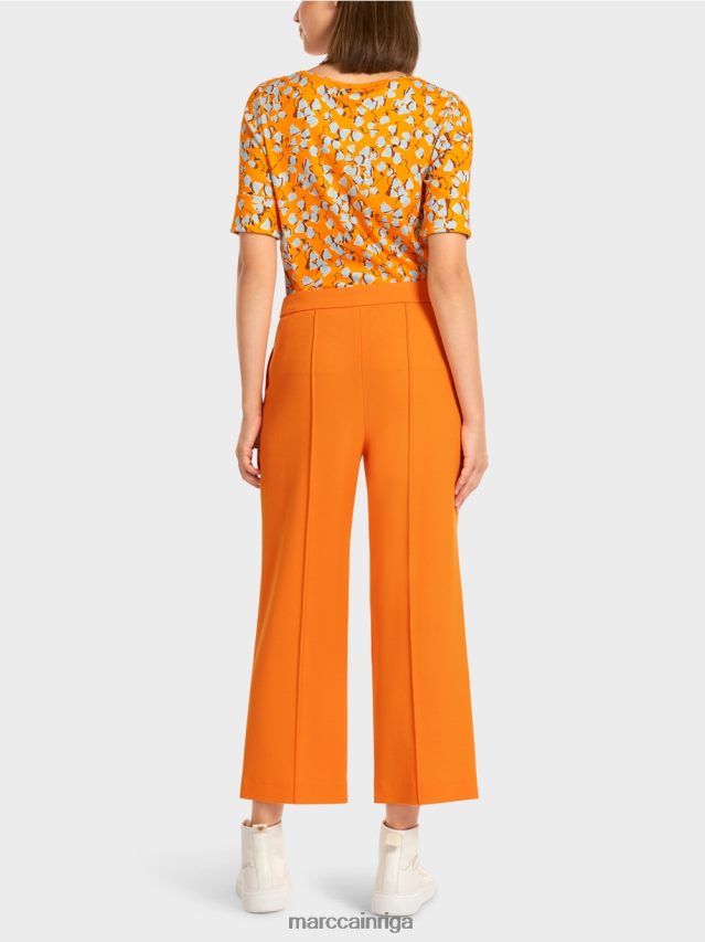 apģērbs dzidrs oranžs VRBHXD732 Marc Cain bikses ar platu kāju