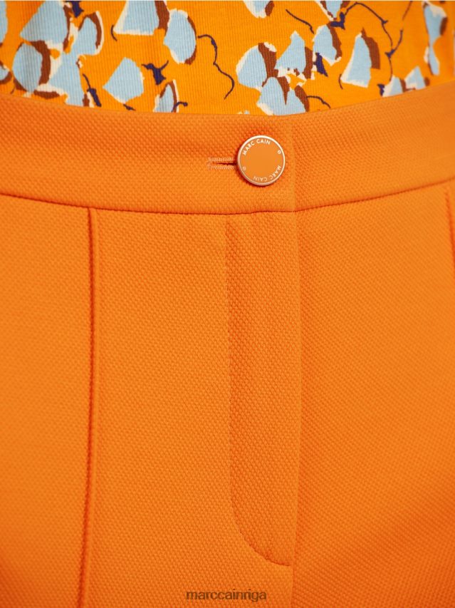 apģērbs dzidrs oranžs VRBHXD732 Marc Cain bikses ar platu kāju