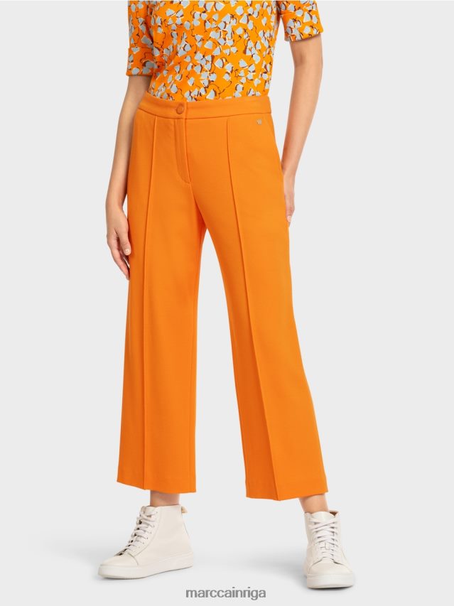 apģērbs dzidrs oranžs VRBHXD732 Marc Cain bikses ar platu kāju