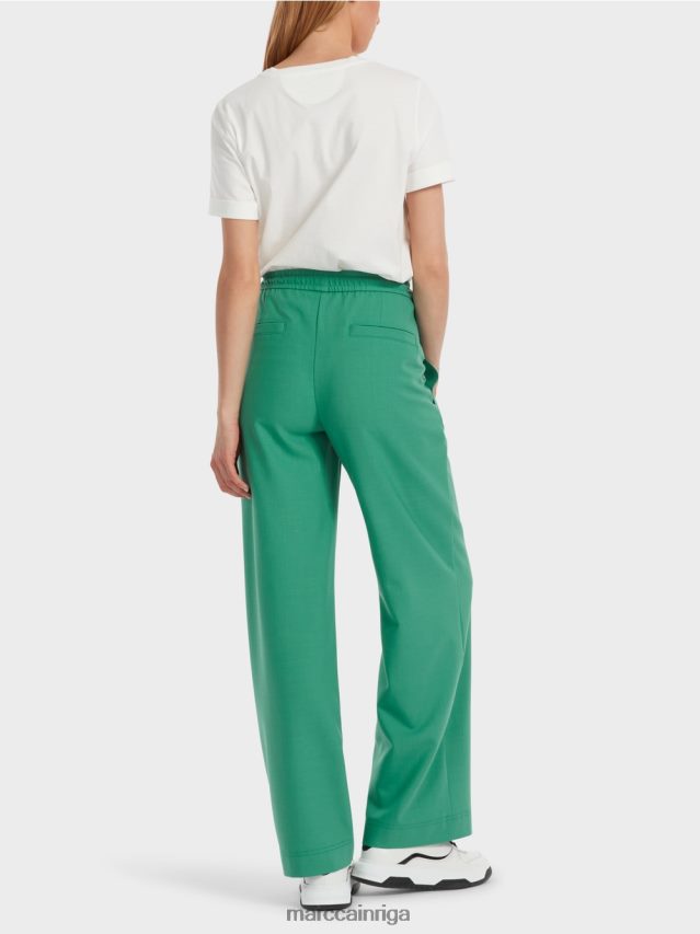 apģērbs emalja VRBHXD525 Marc Cain welby platas bikses ar aukliņu jostasvietā