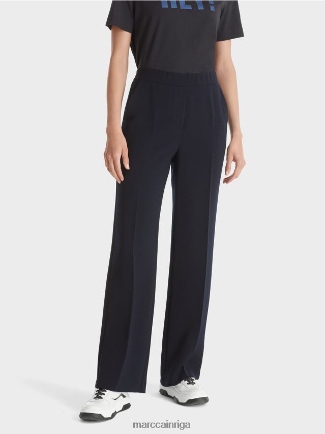 apģērbs flote VRBHXD574 Marc Cain Vašingtonas bikses ar platām kājām