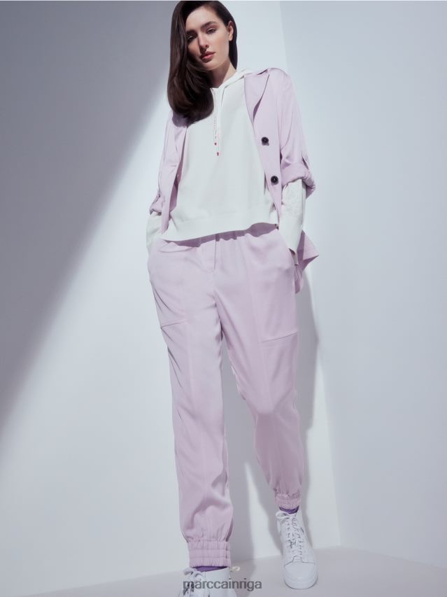 apģērbs gaiša lavanda VRBHXD685 Marc Cain skriešanas stila bikses