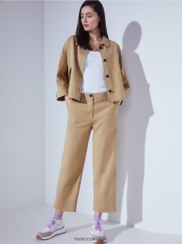 apģērbs gaiši māla brūns VRBHXD683 Marc Cain ikdienas bikses