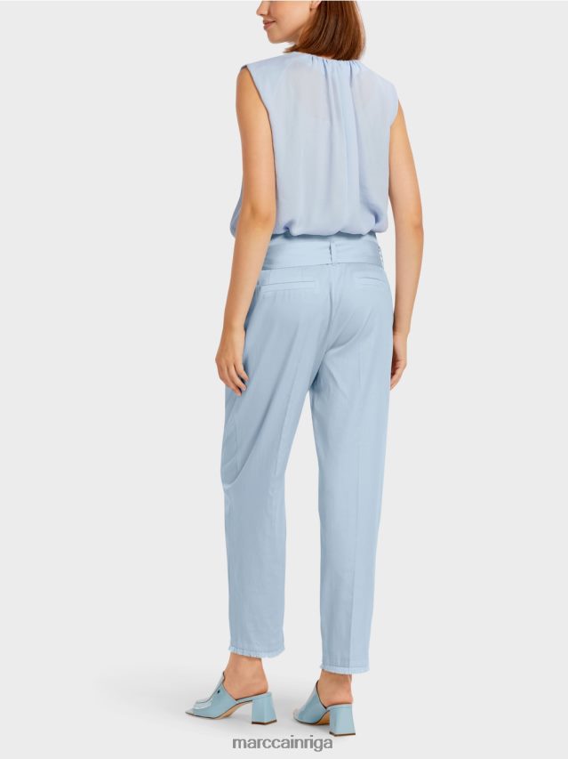 apģērbs gaiši pūderzils VRBHXD691 Marc Cain bikses papīra maisiņu stilā
