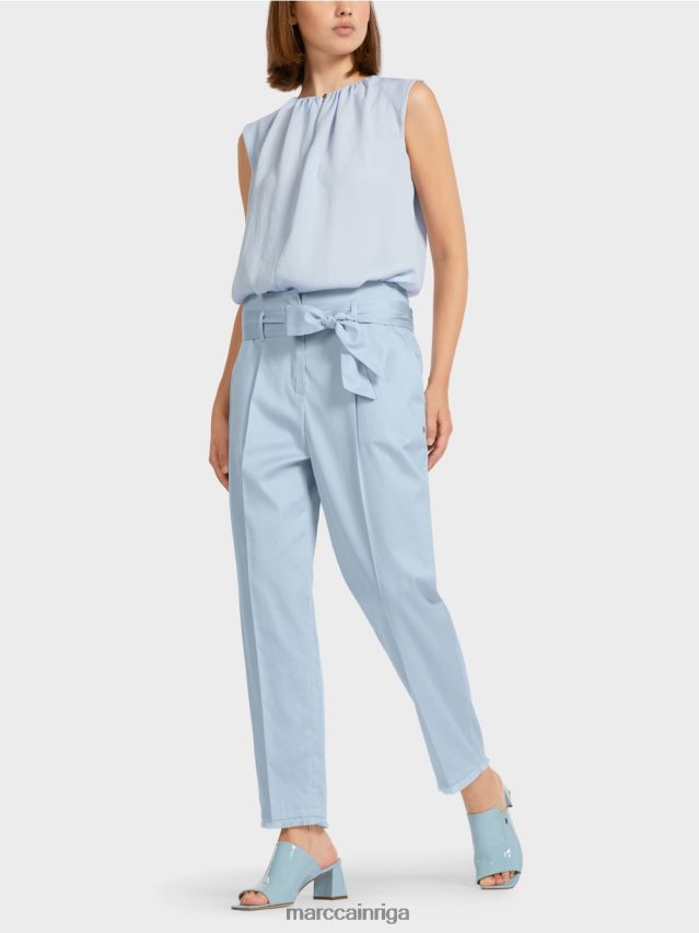 apģērbs gaiši pūderzils VRBHXD691 Marc Cain bikses papīra maisiņu stilā