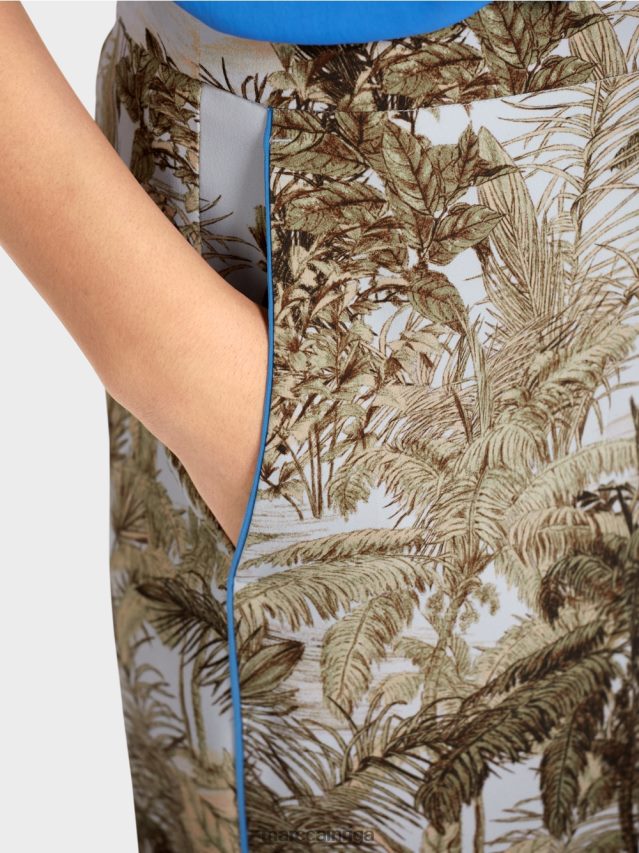 apģērbs gaiši pūderzils VRBHXD693 Marc Cain bikses ar plaukstu dizainu