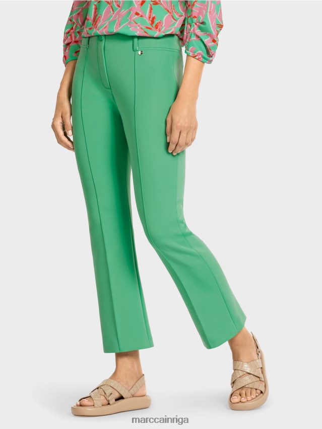 apģērbs gaišs skuķis VRBHXD701 Marc Cain klasiskas bikses ar presētām krokām