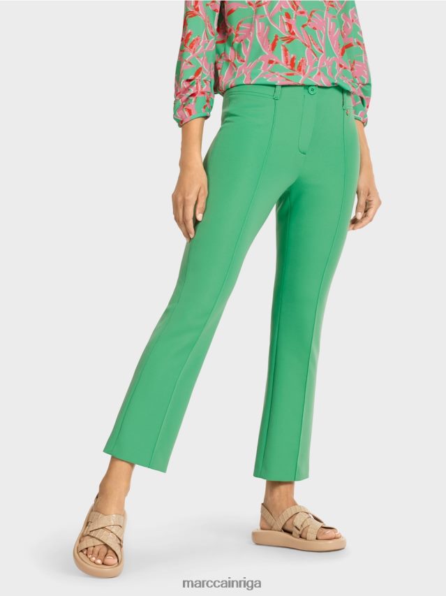 apģērbs gaišs skuķis VRBHXD701 Marc Cain klasiskas bikses ar presētām krokām