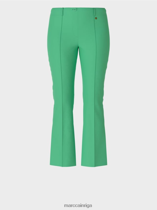 apģērbs gaišs skuķis VRBHXD701 Marc Cain klasiskas bikses ar presētām krokām