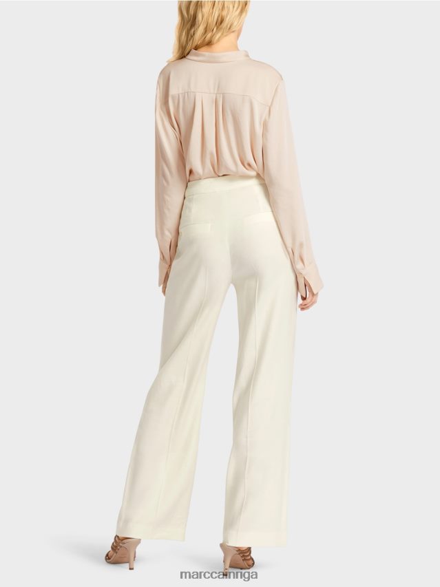 apģērbs gandrīz balts VRBHXD645 Marc Cain wukari lina un viskozes bikses