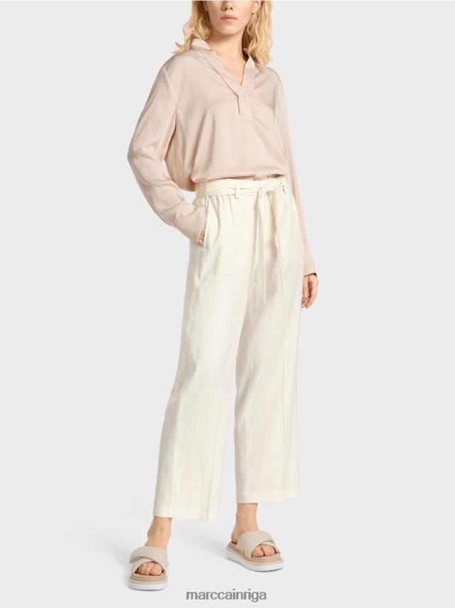 apģērbs gandrīz balts VRBHXD676 Marc Cain wardha papīra maisiņu bikses