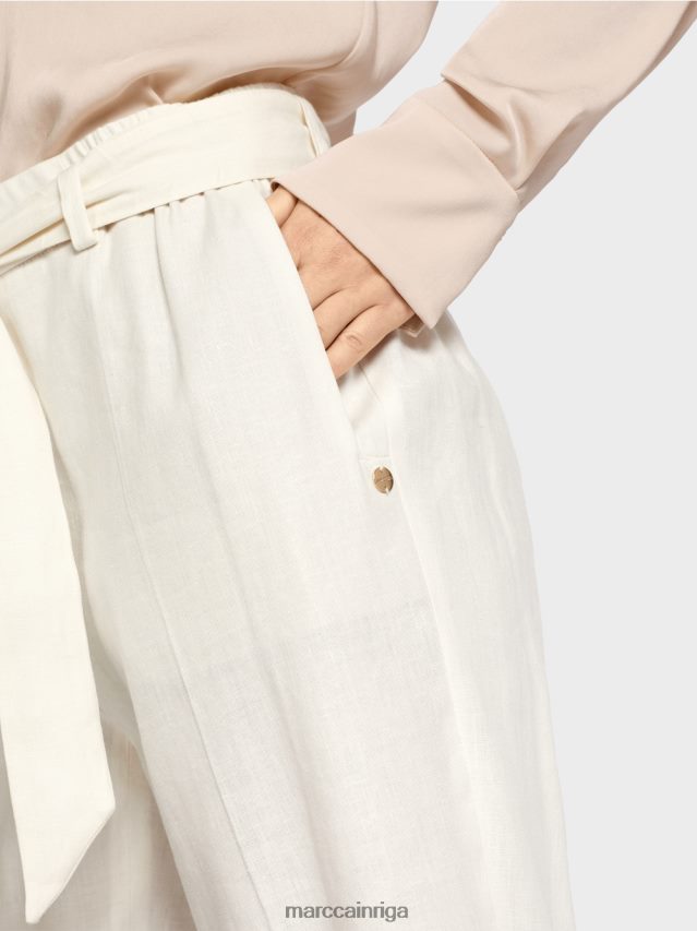 apģērbs gandrīz balts VRBHXD676 Marc Cain wardha papīra maisiņu bikses