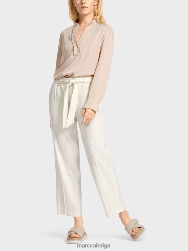 apģērbs gandrīz balts VRBHXD676 Marc Cain wardha papīra maisiņu bikses