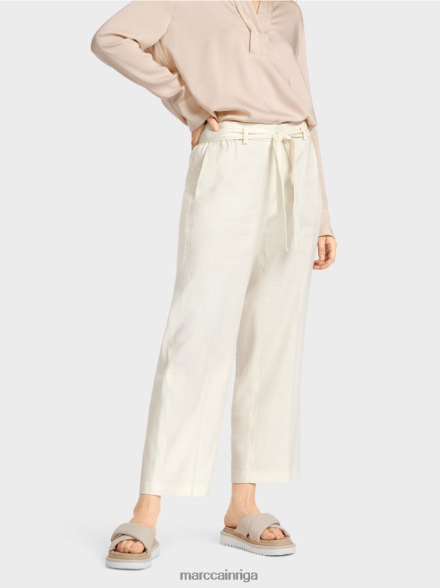 apģērbs gandrīz balts VRBHXD676 Marc Cain wardha papīra maisiņu bikses
