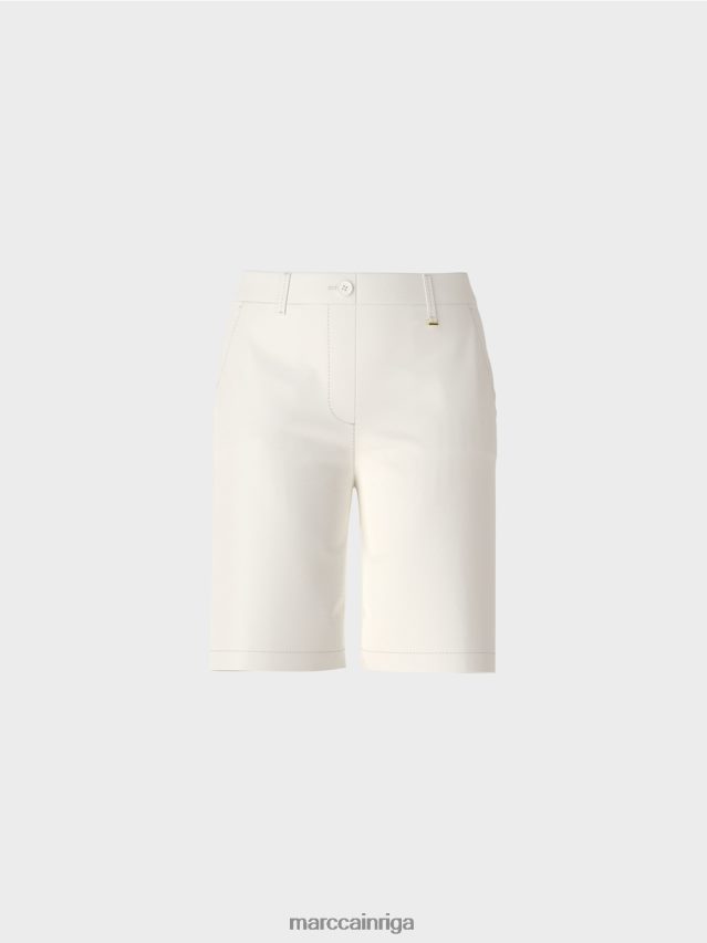 apģērbs gandrīz balts VRBHXD679 Marc Cain smalki šorti sievišķīgā piegriezumā