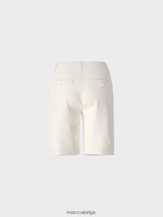 apģērbs gandrīz balts VRBHXD679 Marc Cain smalki šorti sievišķīgā piegriezumā