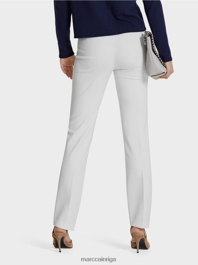 apģērbs gandrīz balts VRBHXD746 Marc Cain bikses smalkā džersija