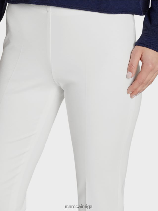 apģērbs gandrīz balts VRBHXD746 Marc Cain bikses smalkā džersija