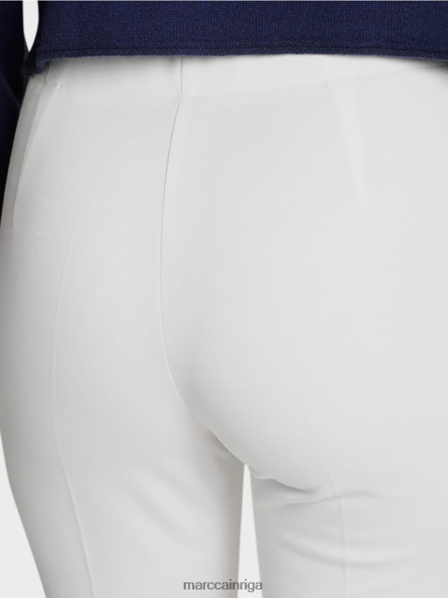 apģērbs gandrīz balts VRBHXD746 Marc Cain bikses smalkā džersija