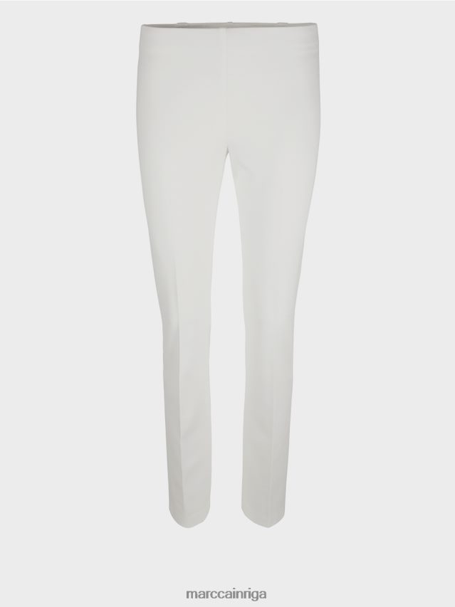 apģērbs gandrīz balts VRBHXD746 Marc Cain bikses smalkā džersija