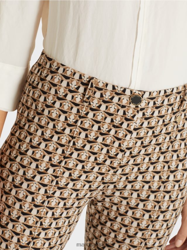 apģērbs granola VRBHXD730 Marc Cain sydney stretch auduma bikses - leo head