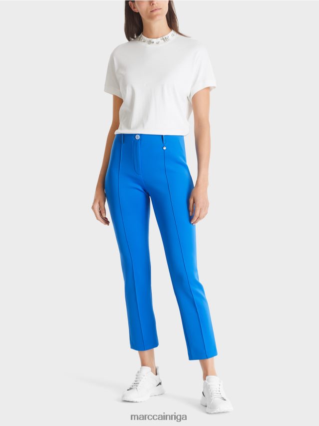 apģērbs jauns izpletņlēcējs VRBHXD571 Marc Cain Sidnejas bikses ar krokām