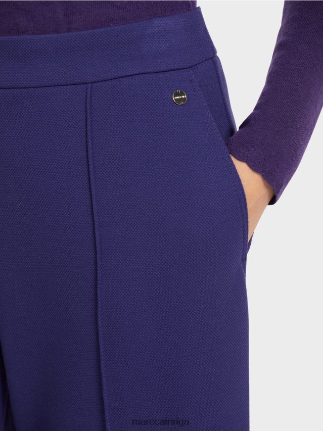 apģērbs karaliski violets VRBHXD731 Marc Cain bikses ar platu kāju