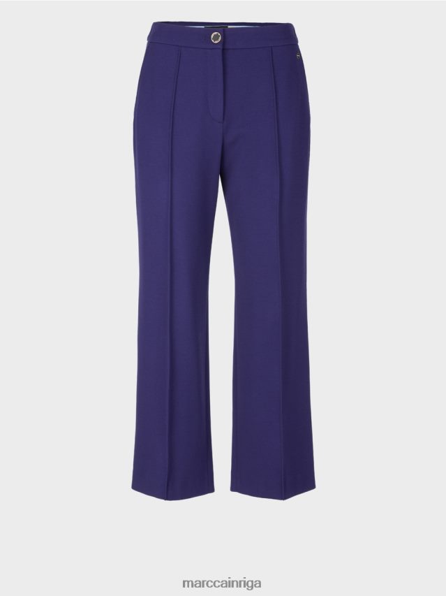 apģērbs karaliski violets VRBHXD731 Marc Cain bikses ar platu kāju