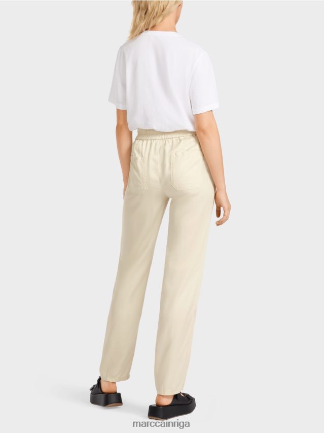 apģērbs krēms VRBHXD649 Marc Cain rivera \"pārdomāt kopā\" ​​bikses