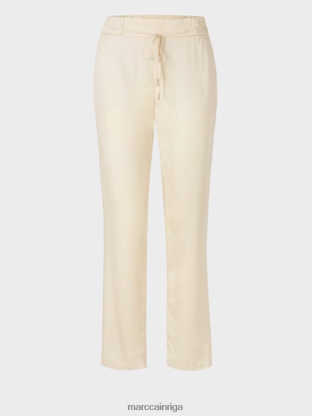 apģērbs krēms VRBHXD649 Marc Cain rivera \"pārdomāt kopā\" ​​bikses