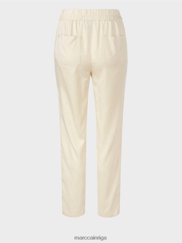 apģērbs krēms VRBHXD649 Marc Cain rivera \"pārdomāt kopā\" ​​bikses